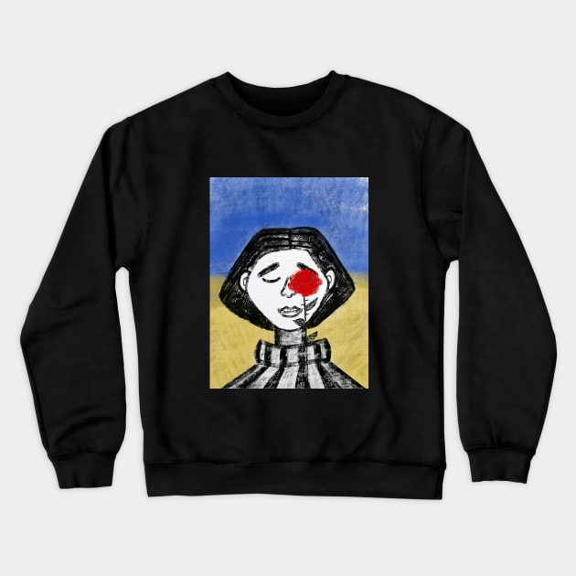 Support Ukraine custom art Crewneck Sweatshirt by Nastya Li